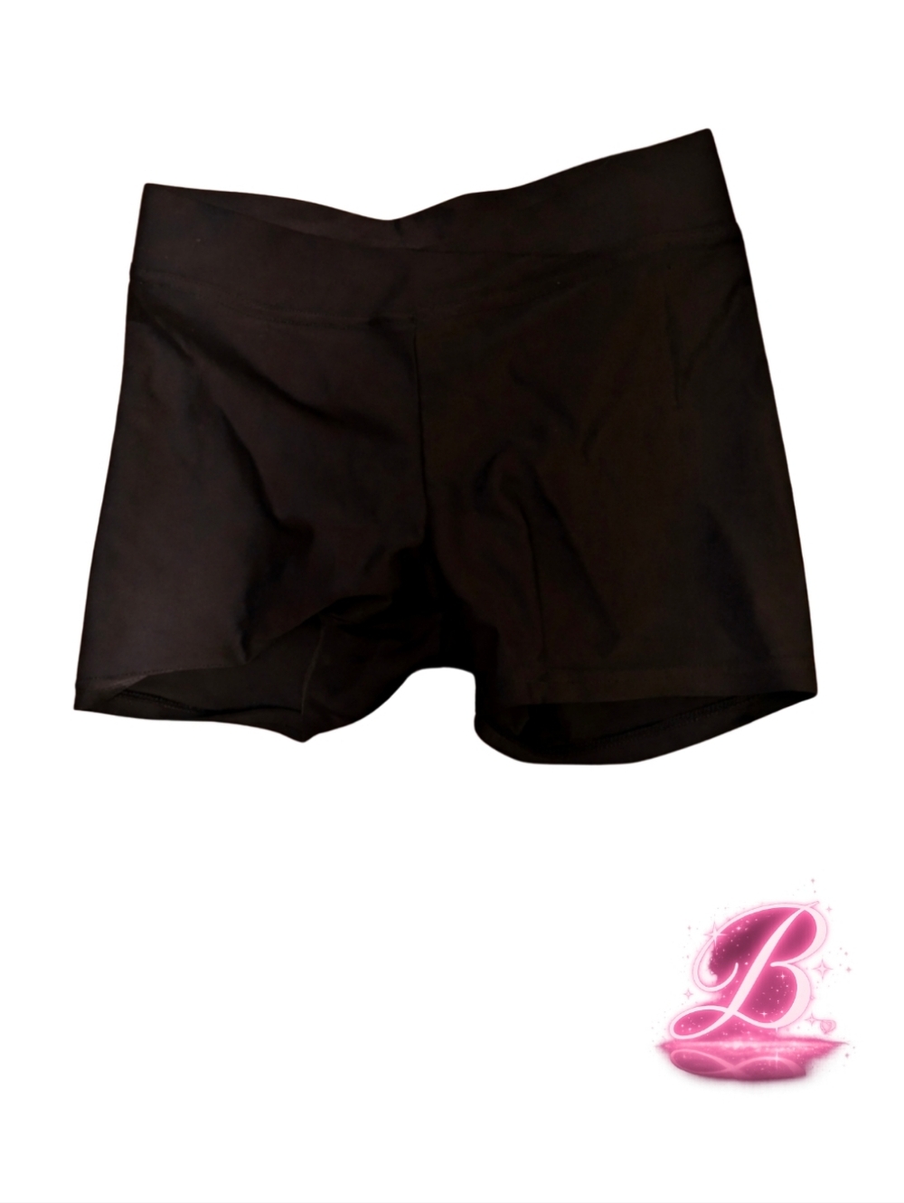 3/$15 NWOT Black Dance/Workout Shorts Small Adult - Picture 2 of 6